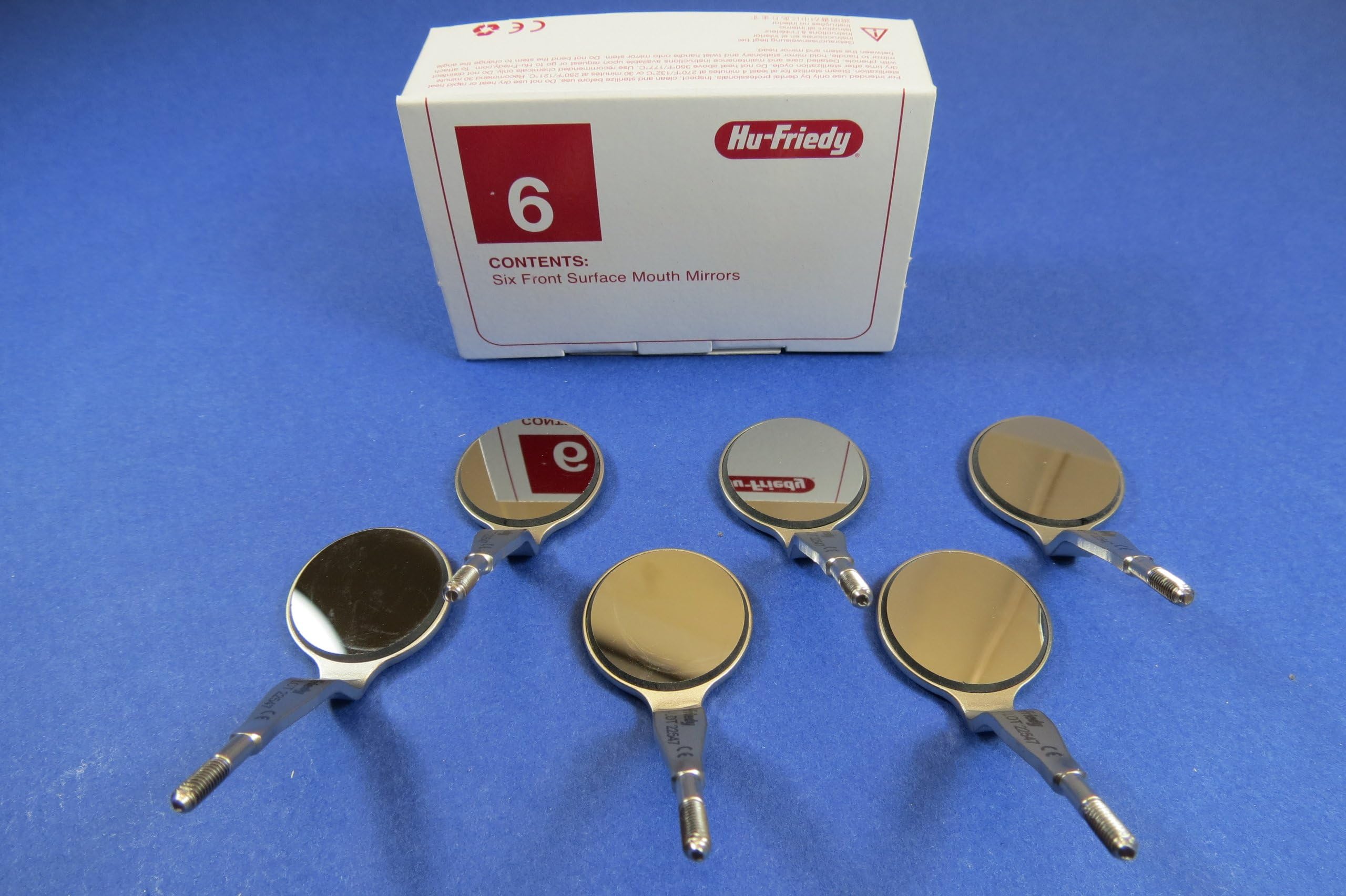 Hu-Friedy MIR5DS/6#5 Cone Socket Mirror, Front Surface Mouth, Double Sided (Pack of 6)