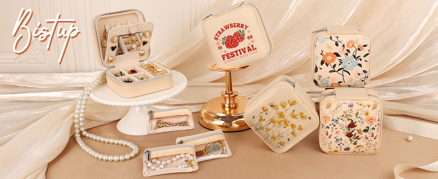 Fleur Éternelle JEWELRY CASE MINI Amazon.com: OTVEE Chic Pink Rose