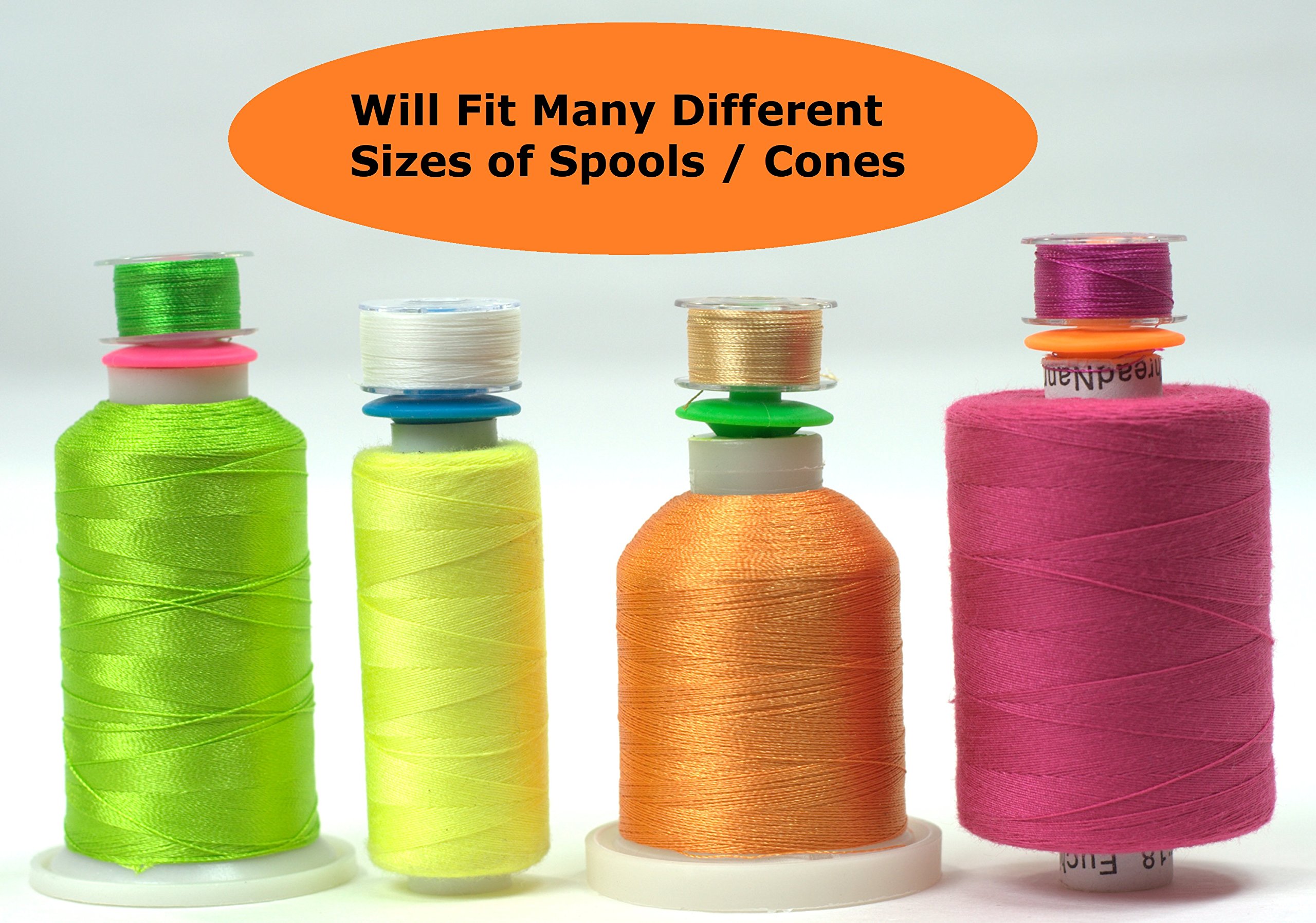 Silikon Spulen Bobbin-Halter für Gewinde 48 Teile für Spule Tops passend für L M & A Typ Spulen für Nähen Quilten & Stickerei bobbini