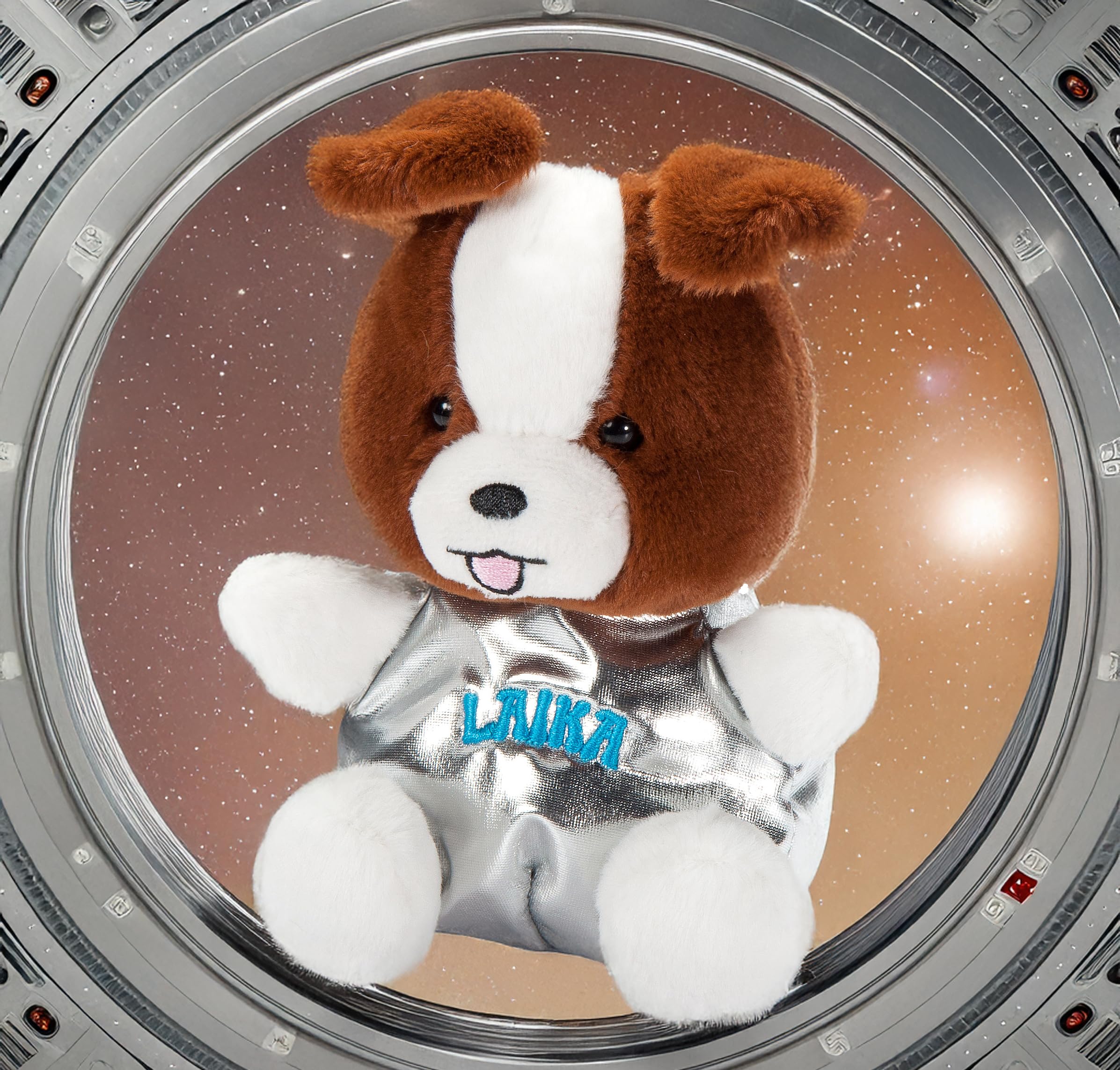 Amazon.com: The Petting Zoo Laika Space Dog Stuffed Animal Plushie