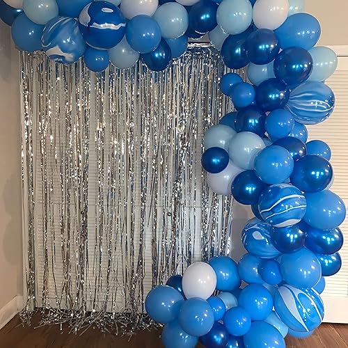Miniatura 4 de Henviro Globos azul claro de diferentes tamaños, 139 unidades de 1812105 pulgadas para kit de guirnalda de arco de globos. Para cumpleaños, baby