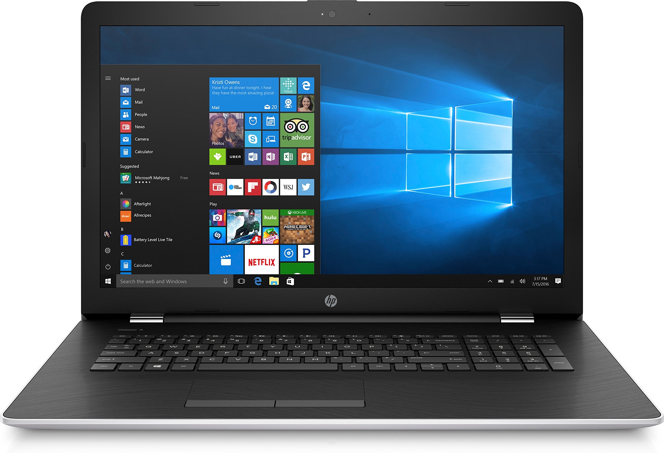 PC Portable HP 17 - bs006nf , i5-7200U, 4Go Ram, HDD 1To, Win10 PC Portable HP 17 - bs006nf , i5-7200U, 4Go Ram, HDD 1To, Win10