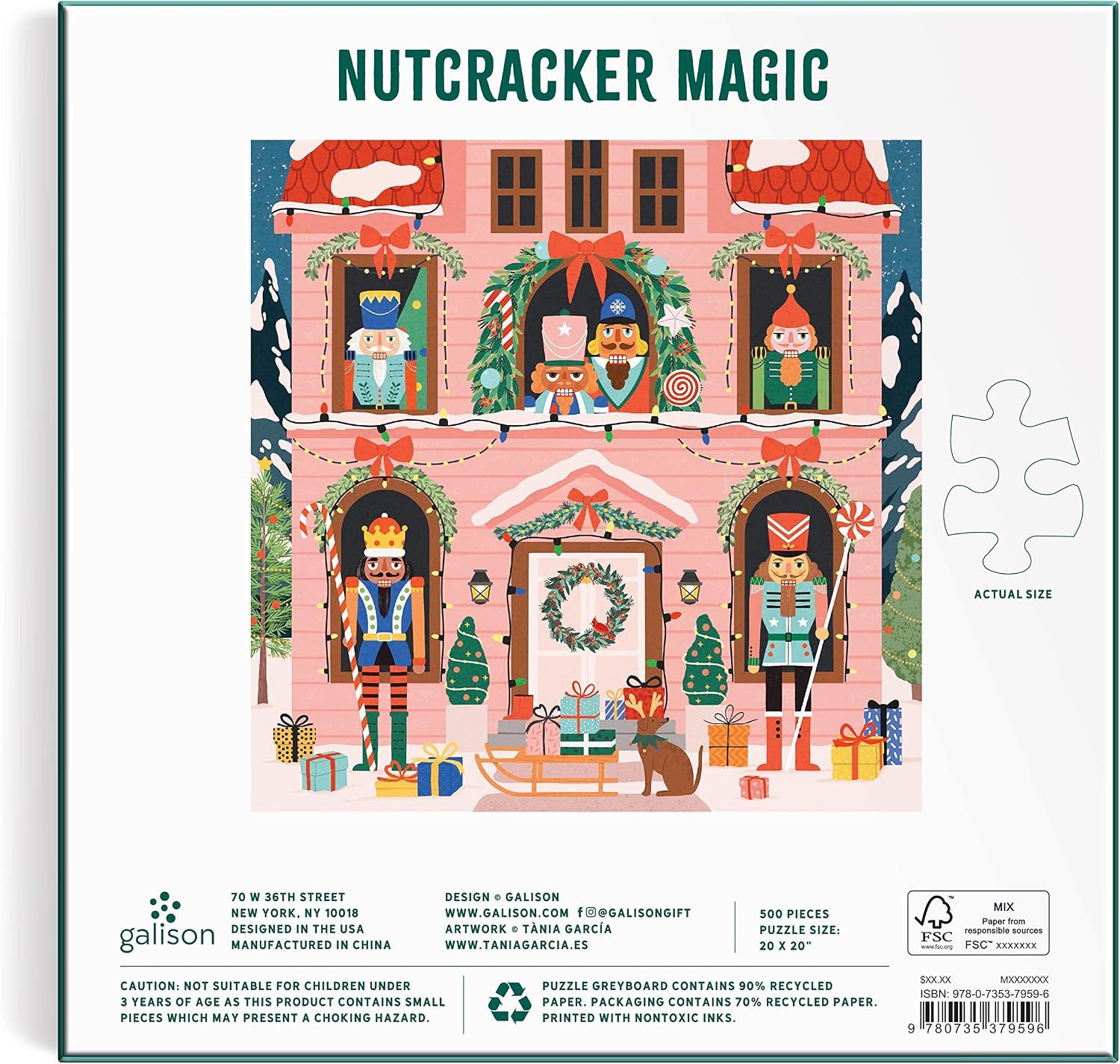 Galison - Nutcracker Magic 500 Piece Jigsaw Puzzle for Adults image 3