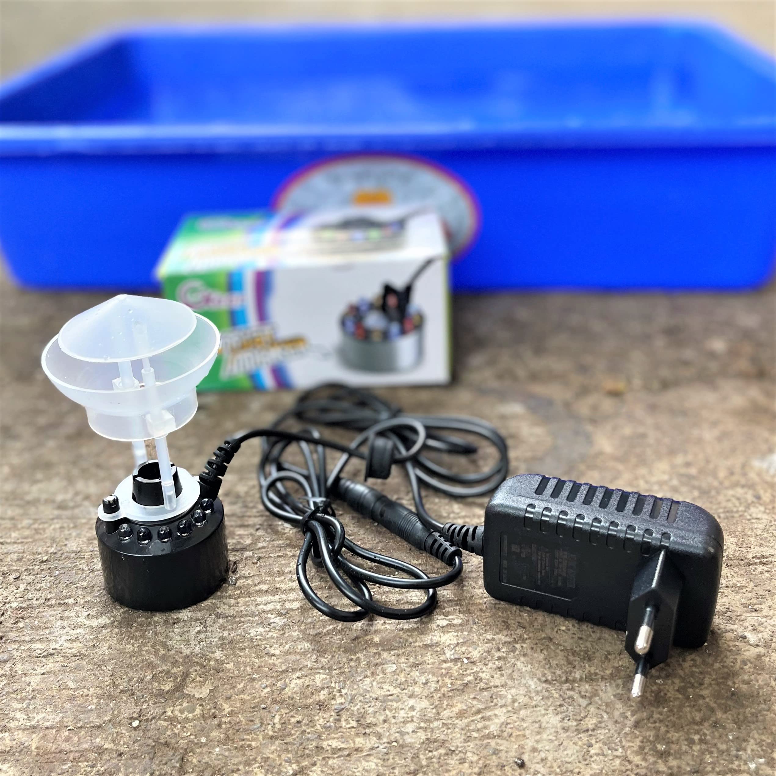 ANMSALES 2023 Automatic Ultrasonic Mist Maker Humidifier Fogger With Adapter. MORE SMOKE !!! (With sensor. i.e No Water No Operation). 12 LED-picture-17