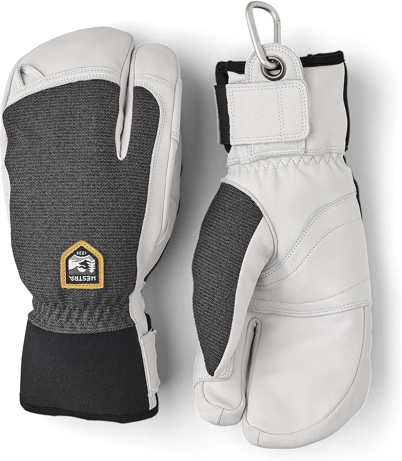 Hestra Army Leather Patrol 3-Finger Glove - Warm, Versatile 3-Finger Glove for Winter, Skiing, and Snowboarding