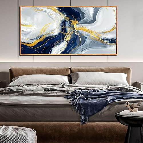 Miniatura 7 de Kepgonegu Lienzo abstracto colorido para pared, imagen abstracta grande, impresiones modernas en lienzo para sala de estar, dormitorio, oficina,