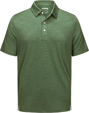 TACVASEN Polo Shirts for Men Short Sleeve Cooling Golf Quick Dry Athletic Shirts Classic Casual T Shirts Stretch Soft