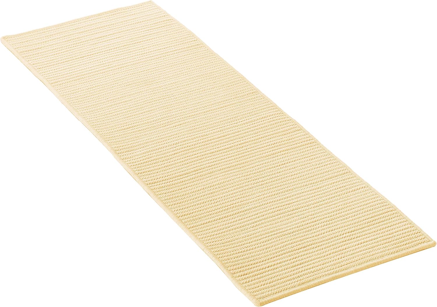 Simply Home Solid Rug, 2 by 6-Feet, Pale Banana