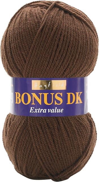 Hayfield Bonus DK Double Knitting, Chocolate (947), 100g by Sirdar