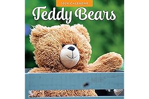 2024 Teddy Bears Wall Calendar by Red Robin, Dimensions: 12 x 12