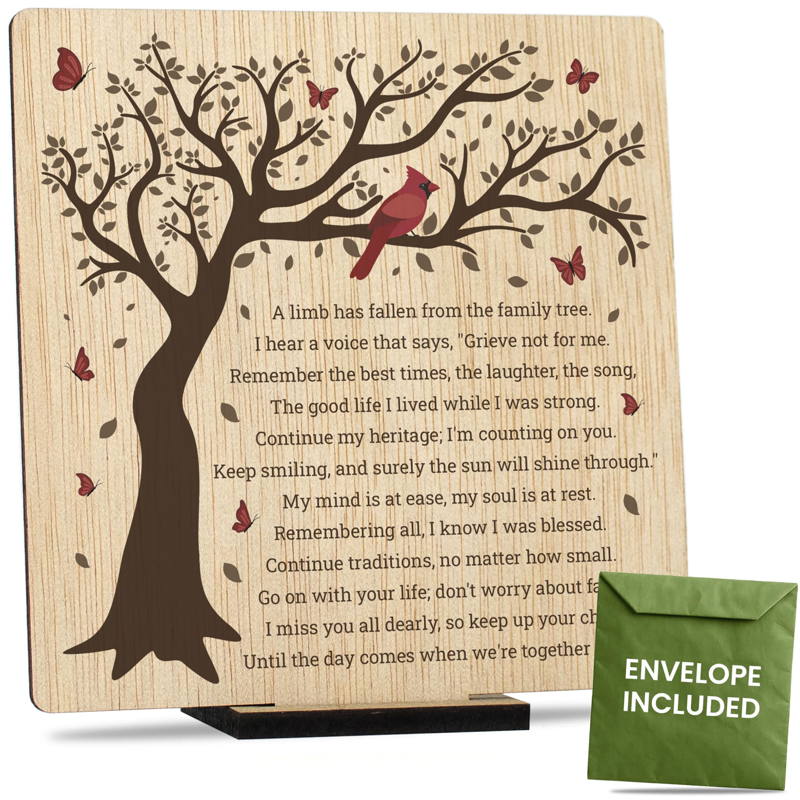 CONTRAXT Sympathy Gifts for Loss of Loved One. In loving memory greeting card gifts In Remembrance In Memory Of Loved One Memorial Sympathy Bereavement Condolence Gifts For Loss Of Loved One Sign โ image 1