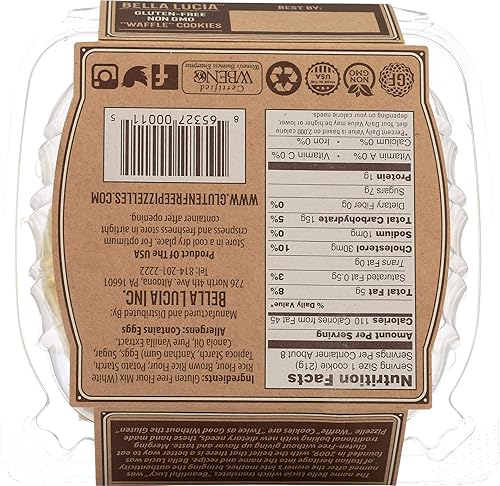 Miniatura 1 de Bella Lucia Pizzelas sin gluten, vainilla, 6 onzas