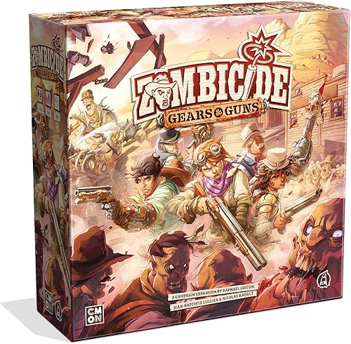 Miniatura 1 de Zombicide Undead or Alive - Expansión de engranajes y armas de juego de mesa de estrategia, juego cooperativo para adultos, juego de mesa zombi, a