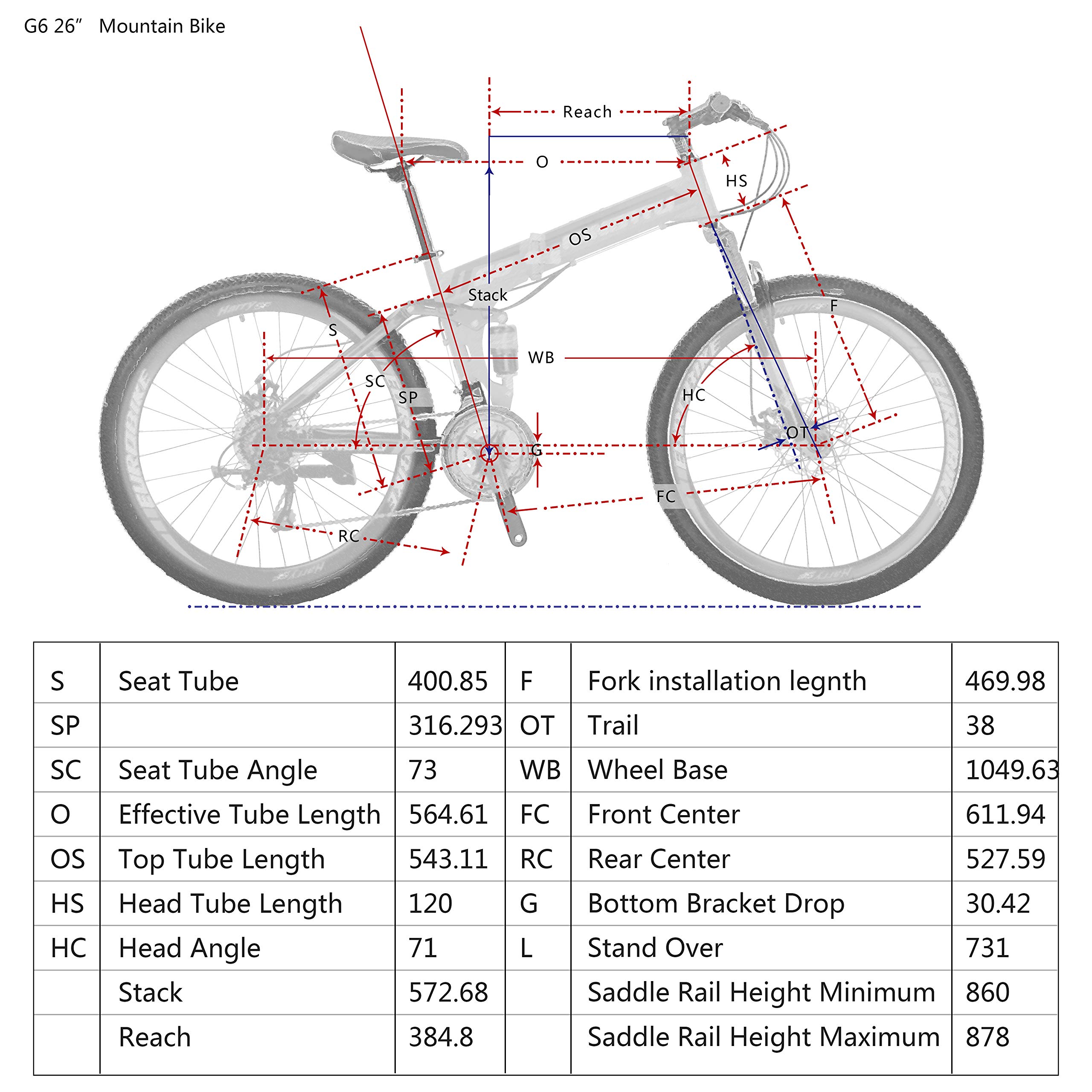 Amazon | LZBIKE 自転車 G6-26 26インチ バイク マウンテン