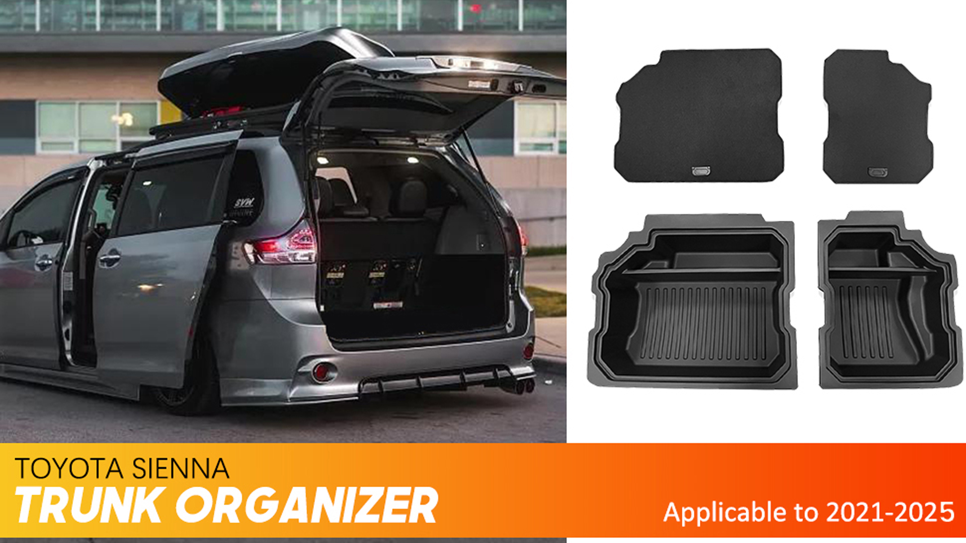TOPINSTALL 2PCS Bottom Console Trays Compatible With 2021