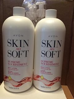 ski so soft Supreme Nourishment Body Lotion for extra dry skin 33.8 fl.oz lot 2 bottles