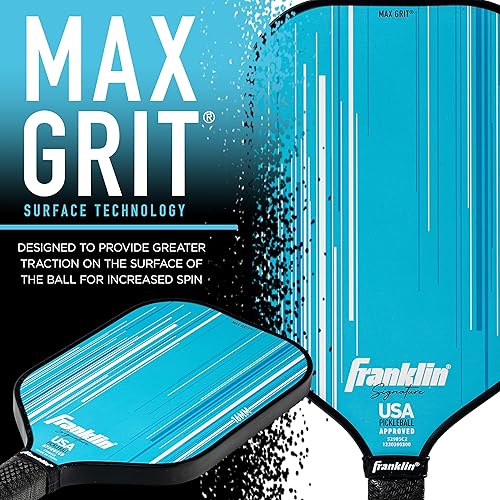Miniatura 8 de Franklin Sports Paletas Profesionales de Pickleball - Serie Signature Paleta Profesional de Pickleball con Superficie MaxGrit - Paletas de