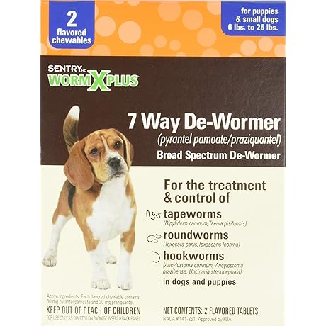 Sentry WormX 2-pack: Protects Dogs from Worms, Fleas, & Ticks