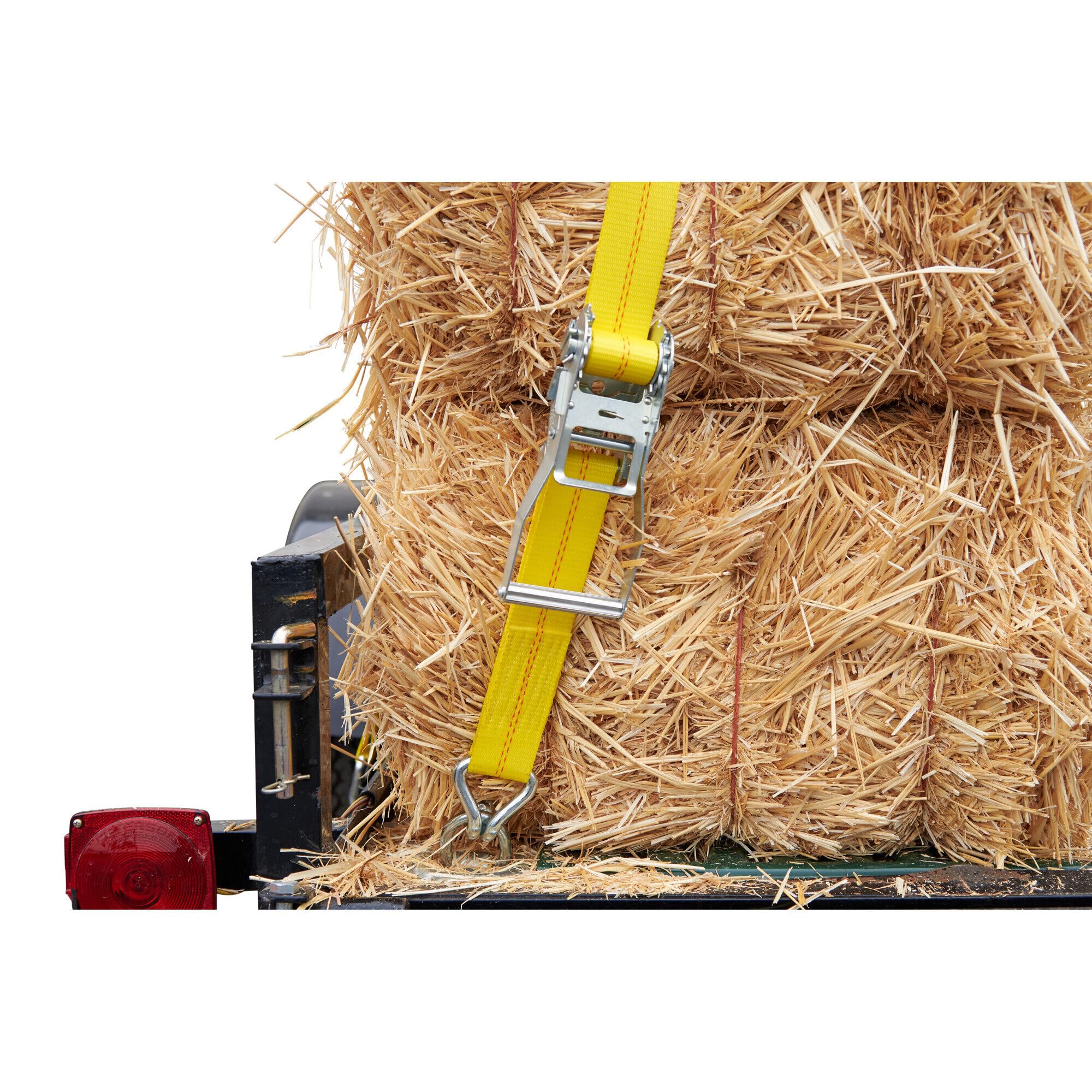 Keeper 04624 Heavy Duty 40' x 5.1 cm zapadkowy Tie Down, pojemność znamionowa 4,5 kg z podwójnymi haczykami J