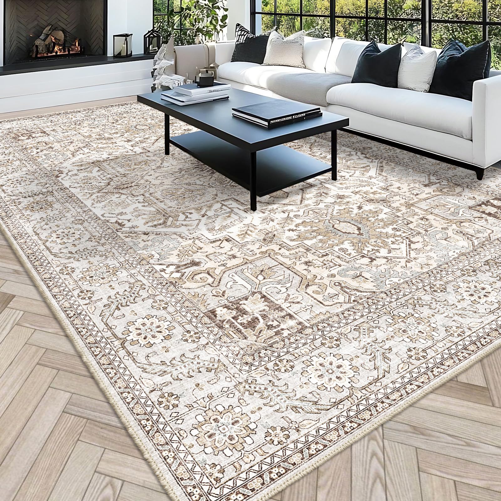 Amazon.com: SONGLET Washable 9x12 Area Rugs, Large Rugs for Living