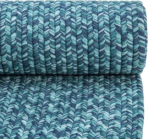 Vista 67 de DECOMALL Azure - Alfombras trenzadas para exteriores, alfombra ovalada para interiores, 3 x 5 pies, color gris