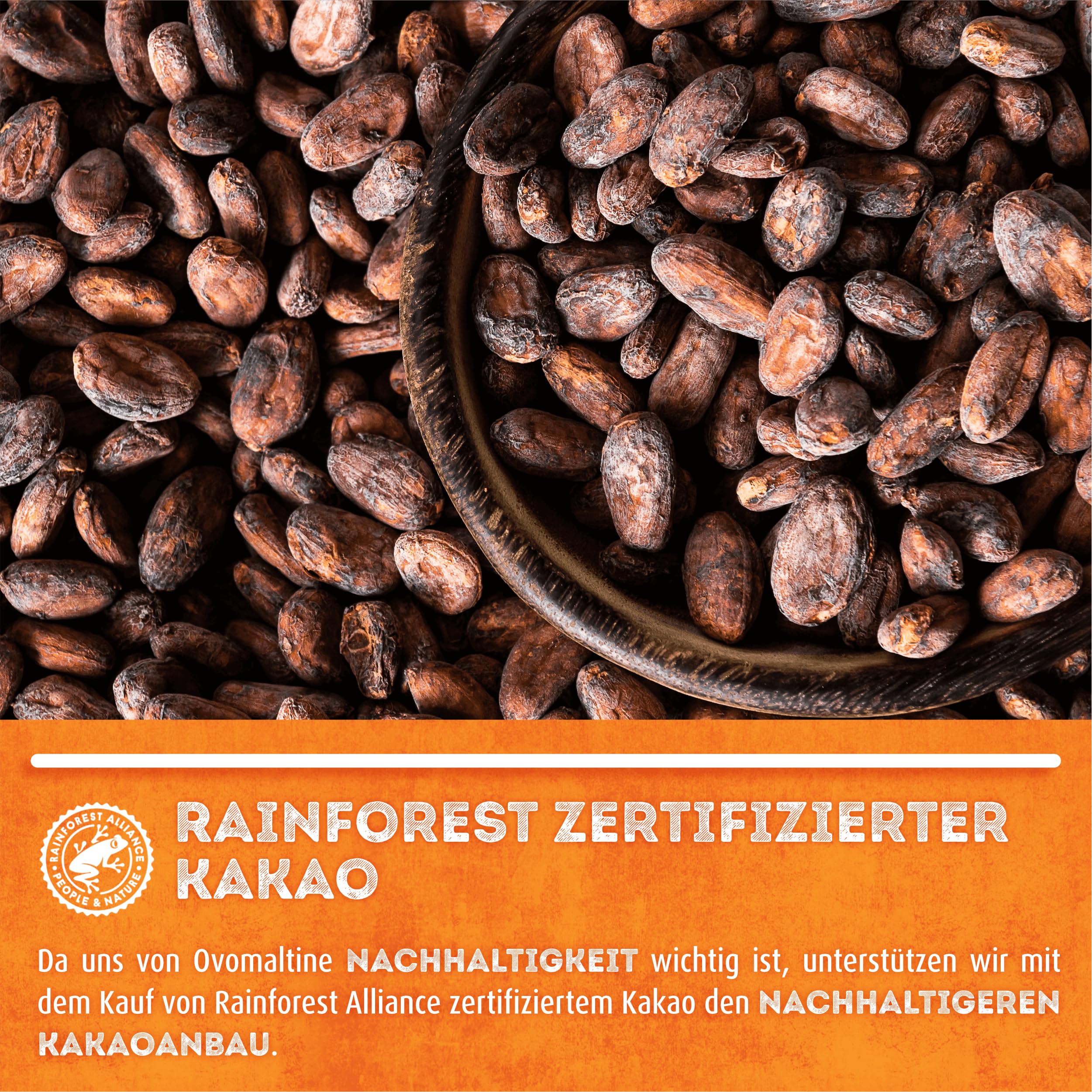 Ovomaltine Kakao-Pulver Tassenportion in Beuteln mit dem einzigartigen Geschmack nach Malz und hochwertigem Cacao, nachhaltig - einzeln verpackt für heiße Schokolade (100 x 18g)