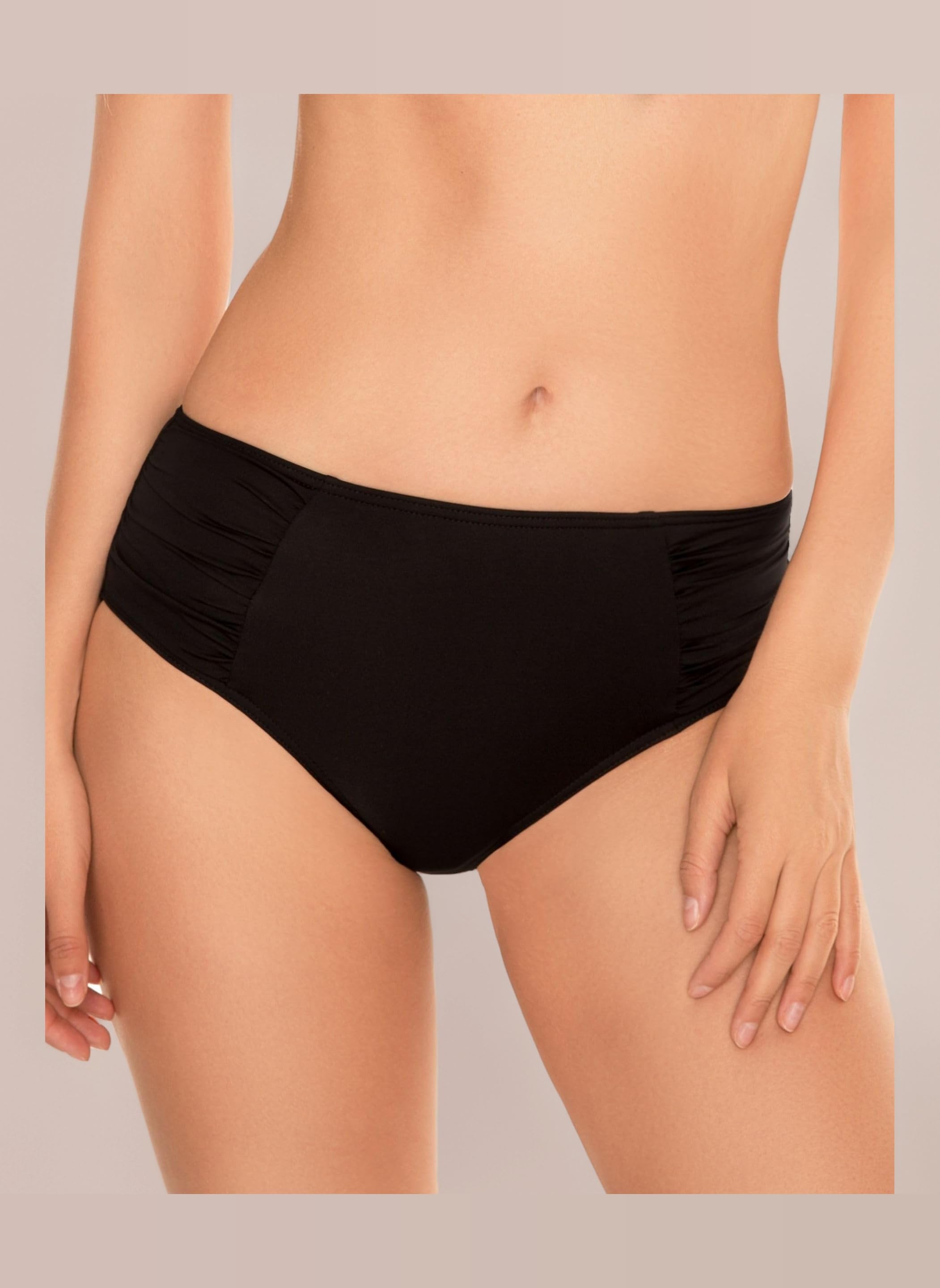3002 Women's Bikini Bottoms Smooth High Waisted (Matching Top Available) - Made in EU