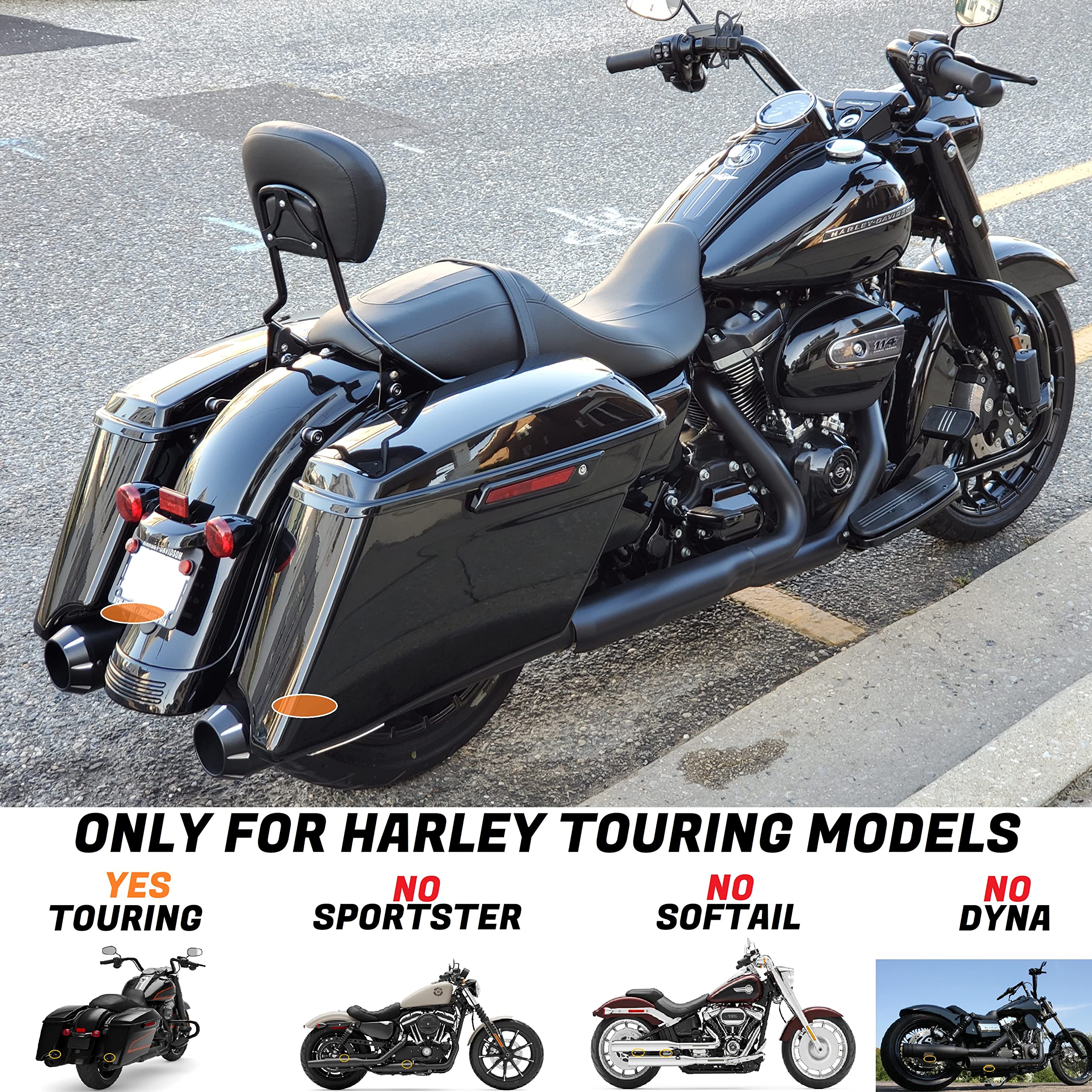 Exhaust Hangers Kit For Harley Touring Muffler Mount