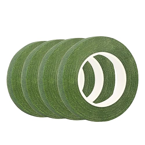 Miniatura 21 de DECORA 1 rollo de cinta floral negra de 1/2 pulgada por 30 yardas para ramo de tallo para arreglos florales, proyectos de manualidades, ramilletes