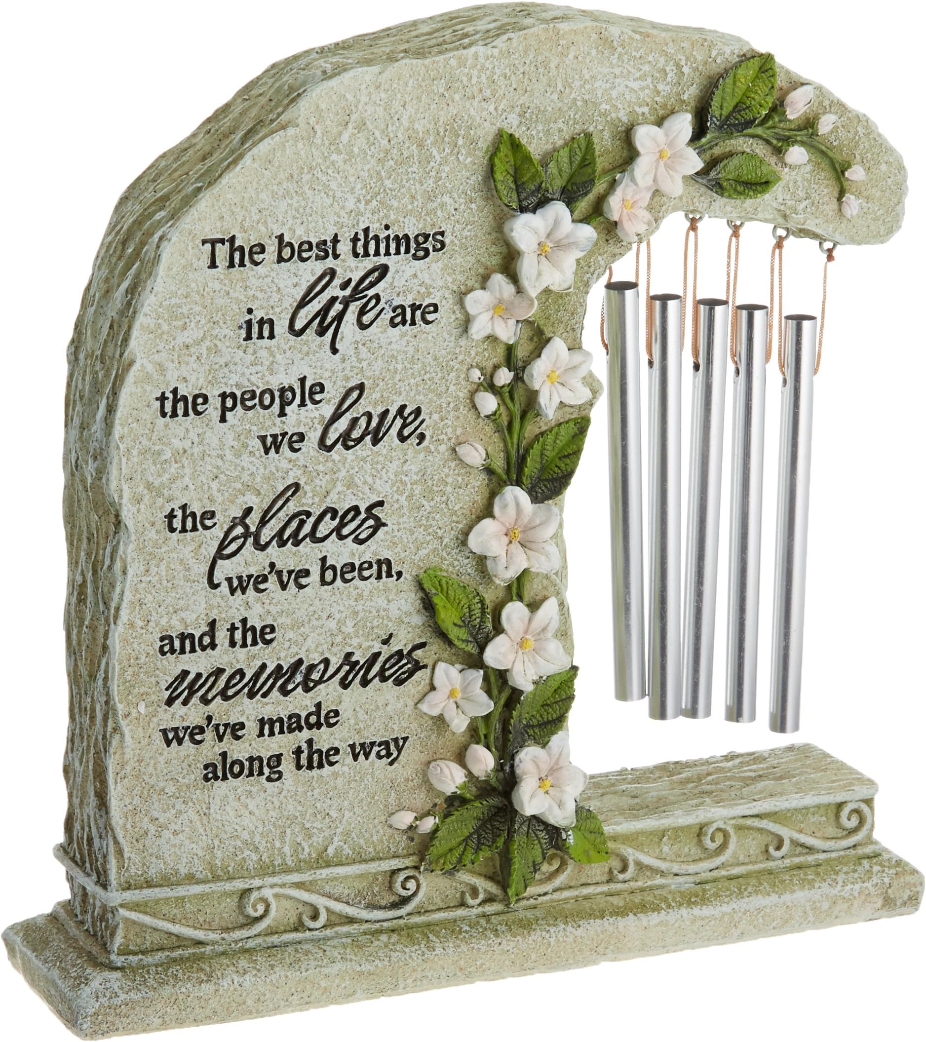 Carson Home Accents Peaceful Reflections Garden Chime, 8.5-Inch High, Memories