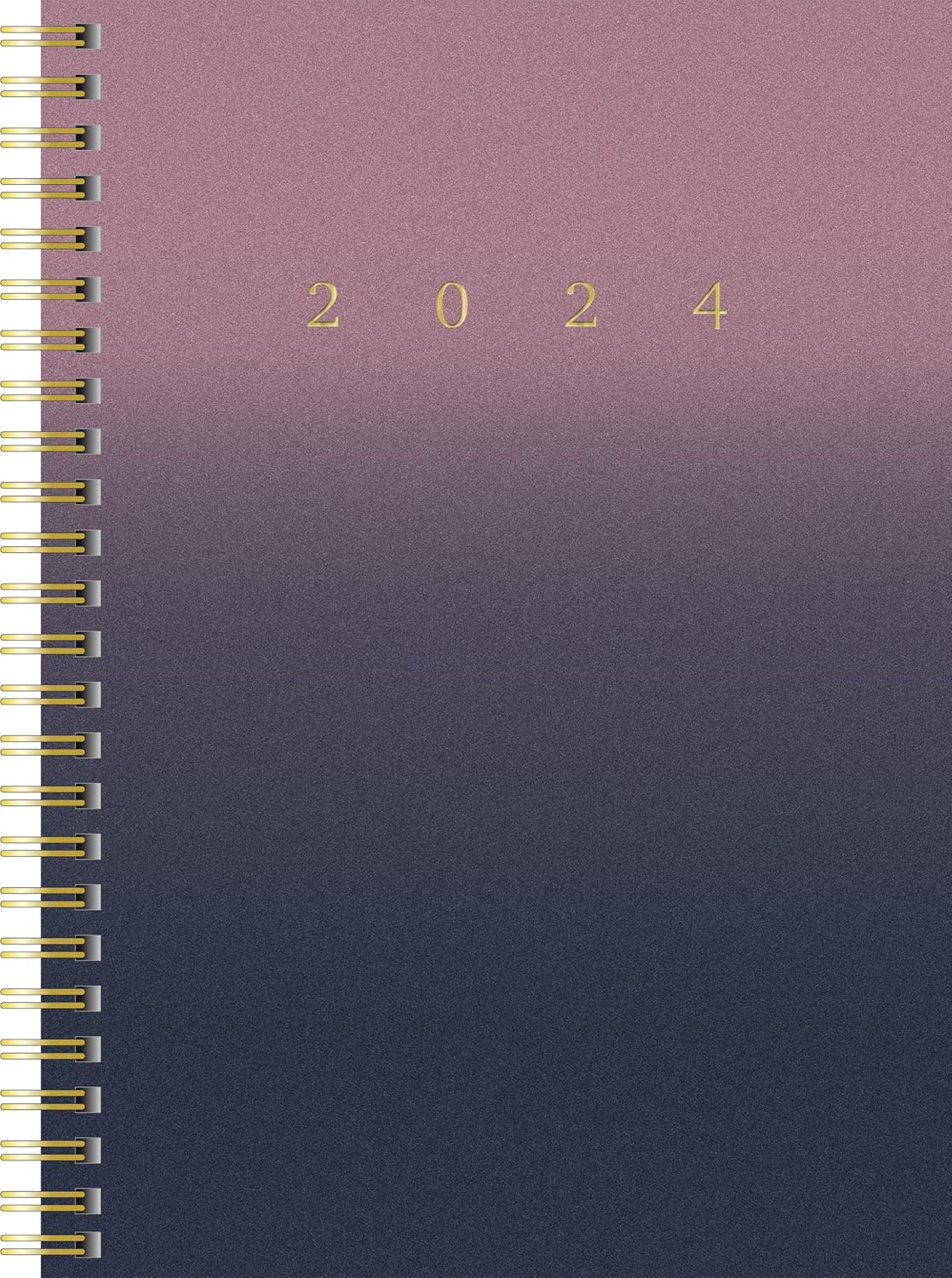 rido/idé 7021407014 Wochenkalender Buchkalender 2024 ""Gradient Sky"" 2 Seiten = 1 Woche Blattgröße 14,8 x 21 cm A5 Grafik-Einband