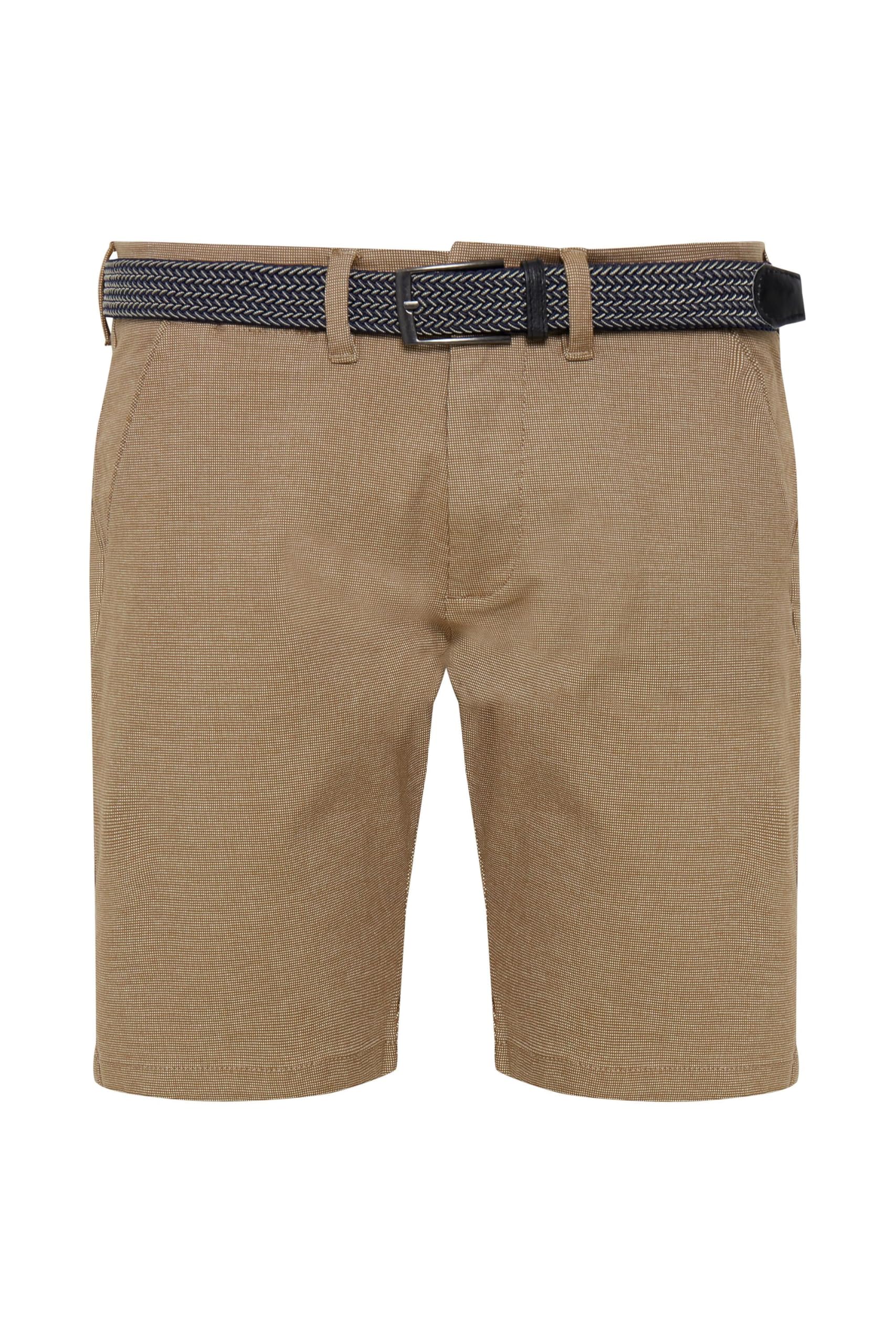 Indicode IDLozano Herren Chino Shorts Bermuda Kurze Hose mit Stretch und Gürtel