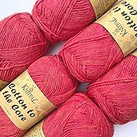 Vista 42 de Cotton to The Core - Hilo de algodón para ganchillo, paquete de 6 (852 yardas/300G), patrones gratuitos, apto para principiantes, hilo suave