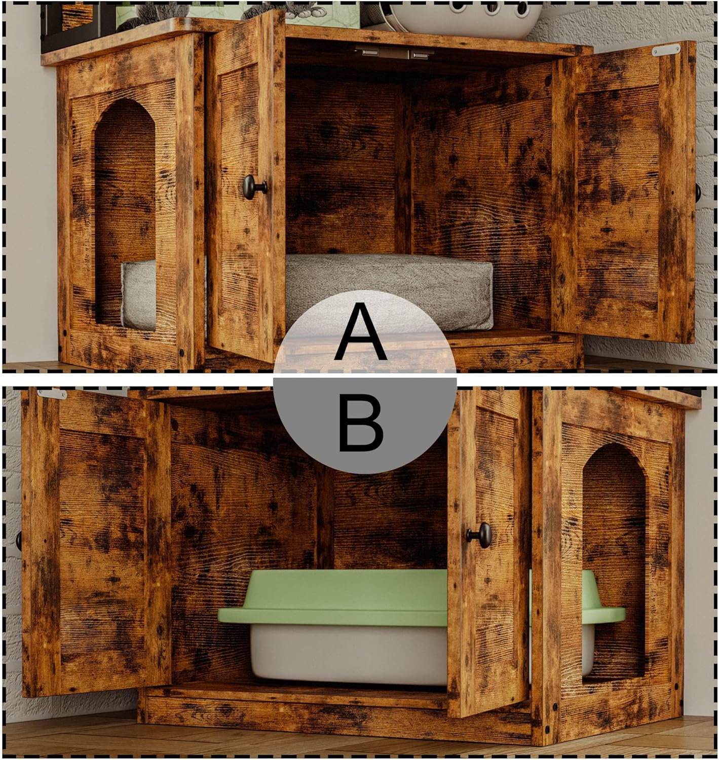 IRONCK - Estantería Con Puerta Y 3 Cajones, Estantería Alta De 71 Pulgadas Con Estantes De 3 Niveles, Para Dormitorio, Sala De Estar, Entrada, Pasillo, Oficina En Casa
