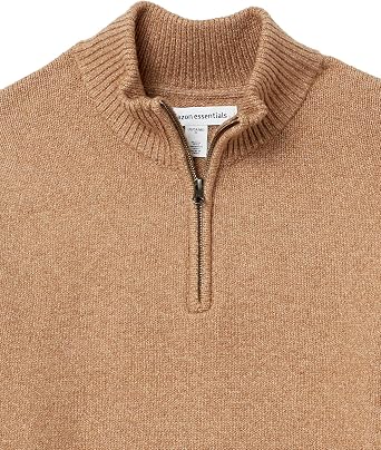 Amazon Essentials Men's Long-Sleeve Soft Touch Quarter-Zip Jumper