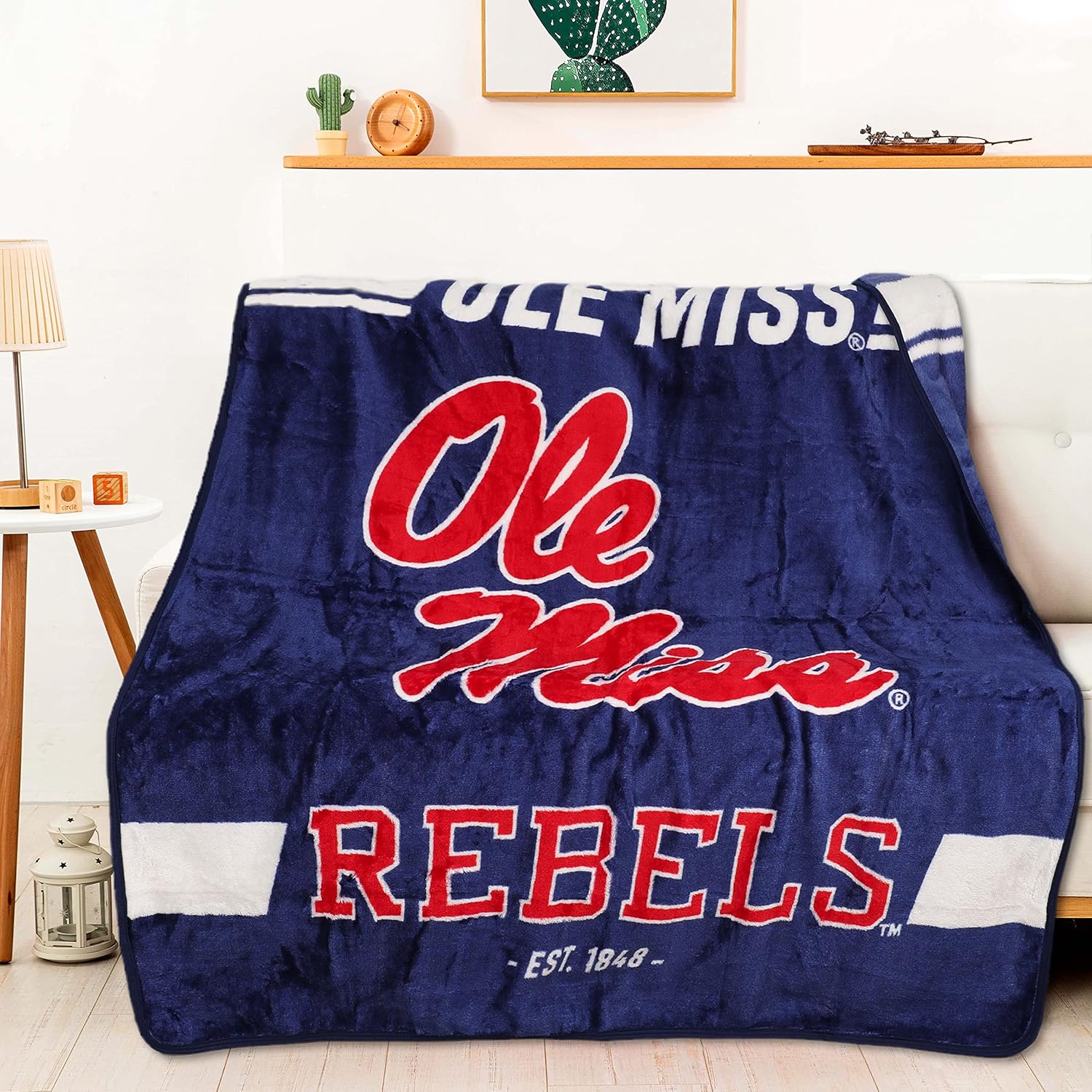 NCAA Legion Raschel Throw 50x60 Mississippi Rebels