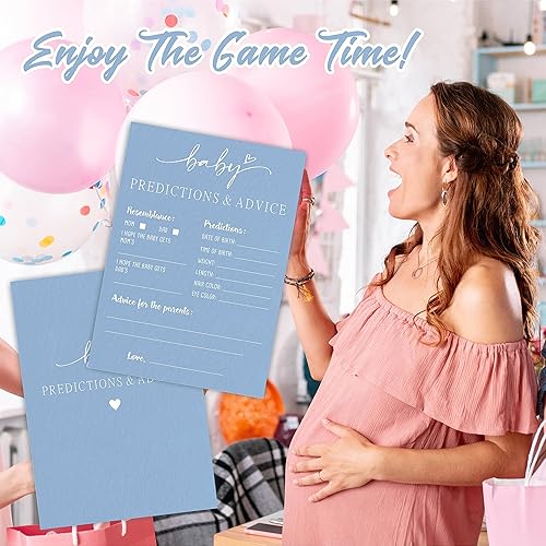 Miniatura 8 de Kit de juego de peleas familiares para baby shower, color marrón minimalismo, 30 tarjetas de juego rellenas y 1 tarjeta de respuesta para baby