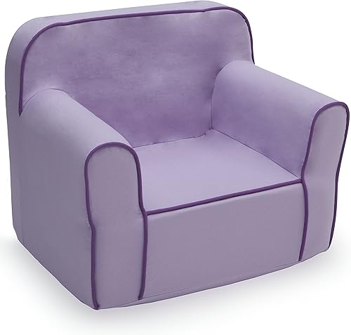 Miniatura 104 de Delta Children Cozee - Silla para niños de 18 meses en adelante, terciopelo de visón gris Terciopelo de visón gris,Azul,Gris