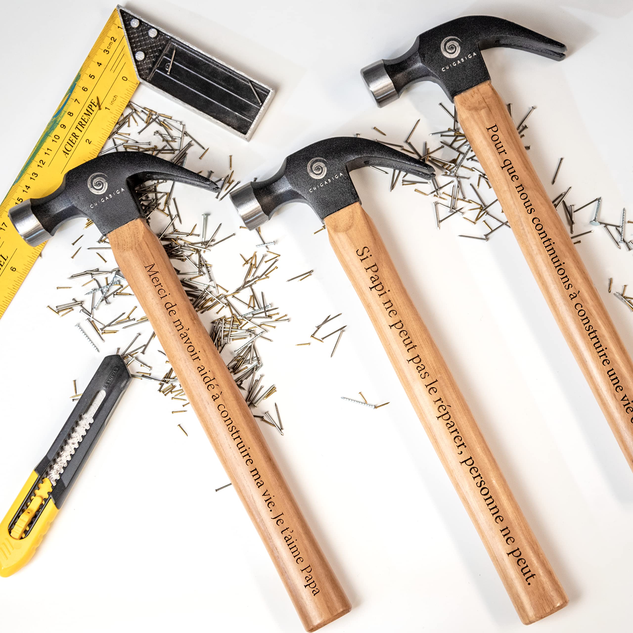 Marteau gravé PERSONNALISÉ,cadeau original pour homme,fête des pères,Noël, grand-père, petit copain,anniversaires, idée de cadeau pour la Saint-Valentin ou toute personne qui aime le bricolage.