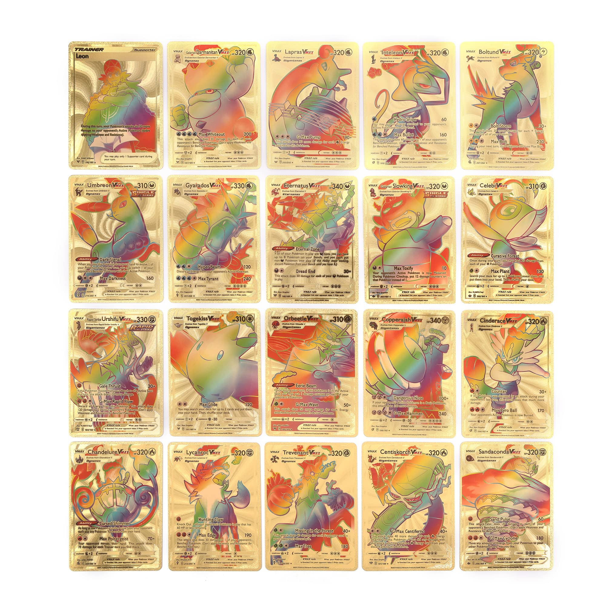 Dokodemo Door Nuevos 55 Cartas en Version Ingles, Cartas de Colección, Cartas Aleatoria Vmax. Cartas Alta Potencia (Arco irs)