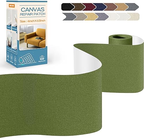 Vista 203 de KING MOUNTAIN Cinta de reparación de lona, parche para equipos para exteriores, 4 x 63 pulgadas, impermeable, autoadhesiva para reparar cubiertas