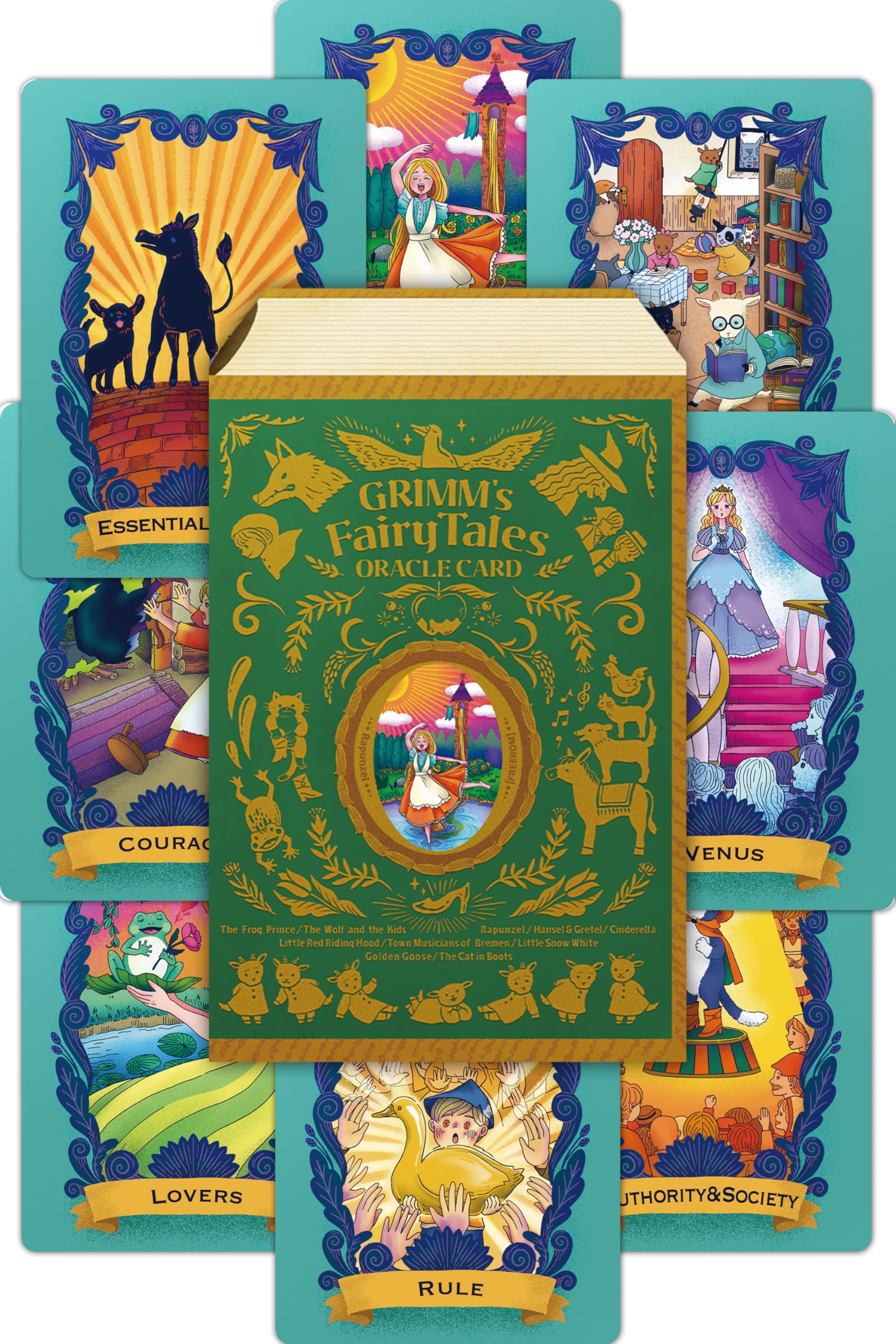 【正規品オラクルカード】まるで童話絵本✨おとぎ話のようなファンタジーデッキ Amazon | 【日本語】童話タロット ライダー ウェイト版「Story's