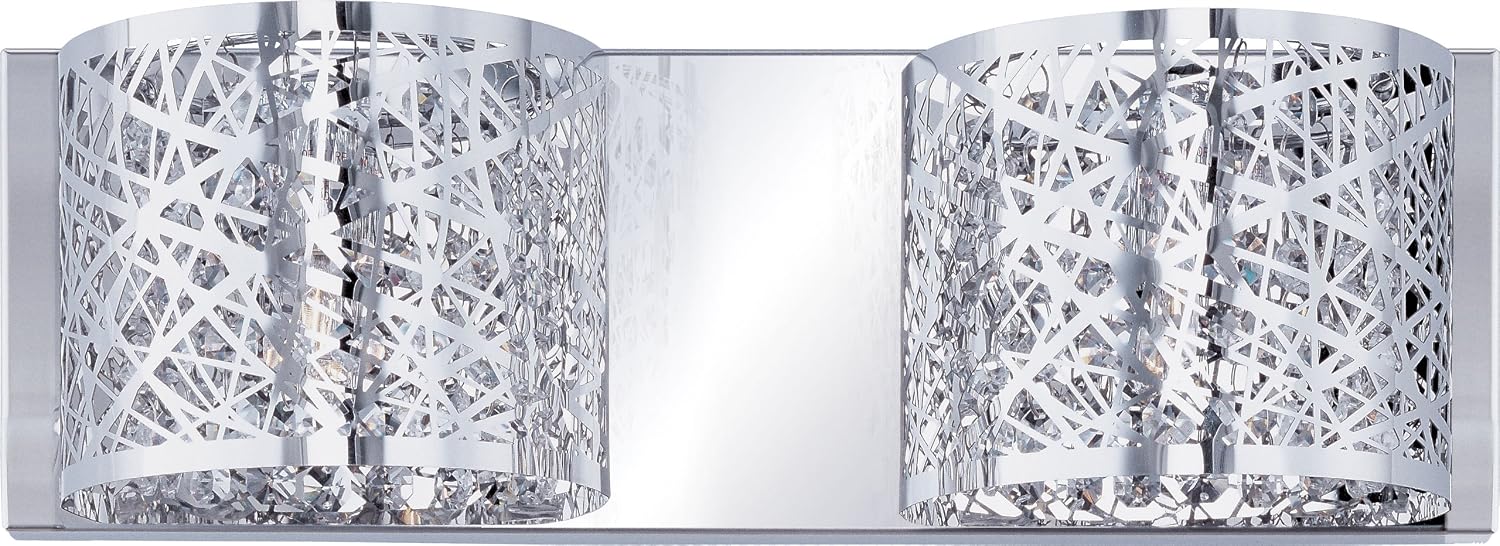 ET2 Lighting E21311-10PC 2 Light Inca Bathroom Light, Polished