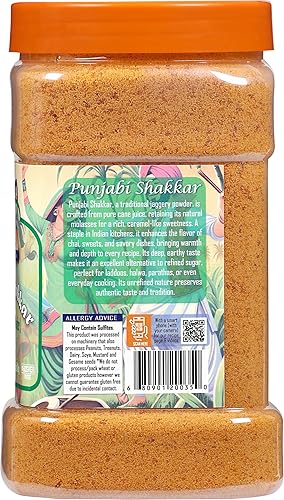 Miniatura 187 de Rani Masala Gur (Jaggery) Azúcar de caña sin refinar indio sin refinar, 17.5 oz (1.1 libras) tarro de PET de 17.64 oz ~ Apto para gluten Vegano