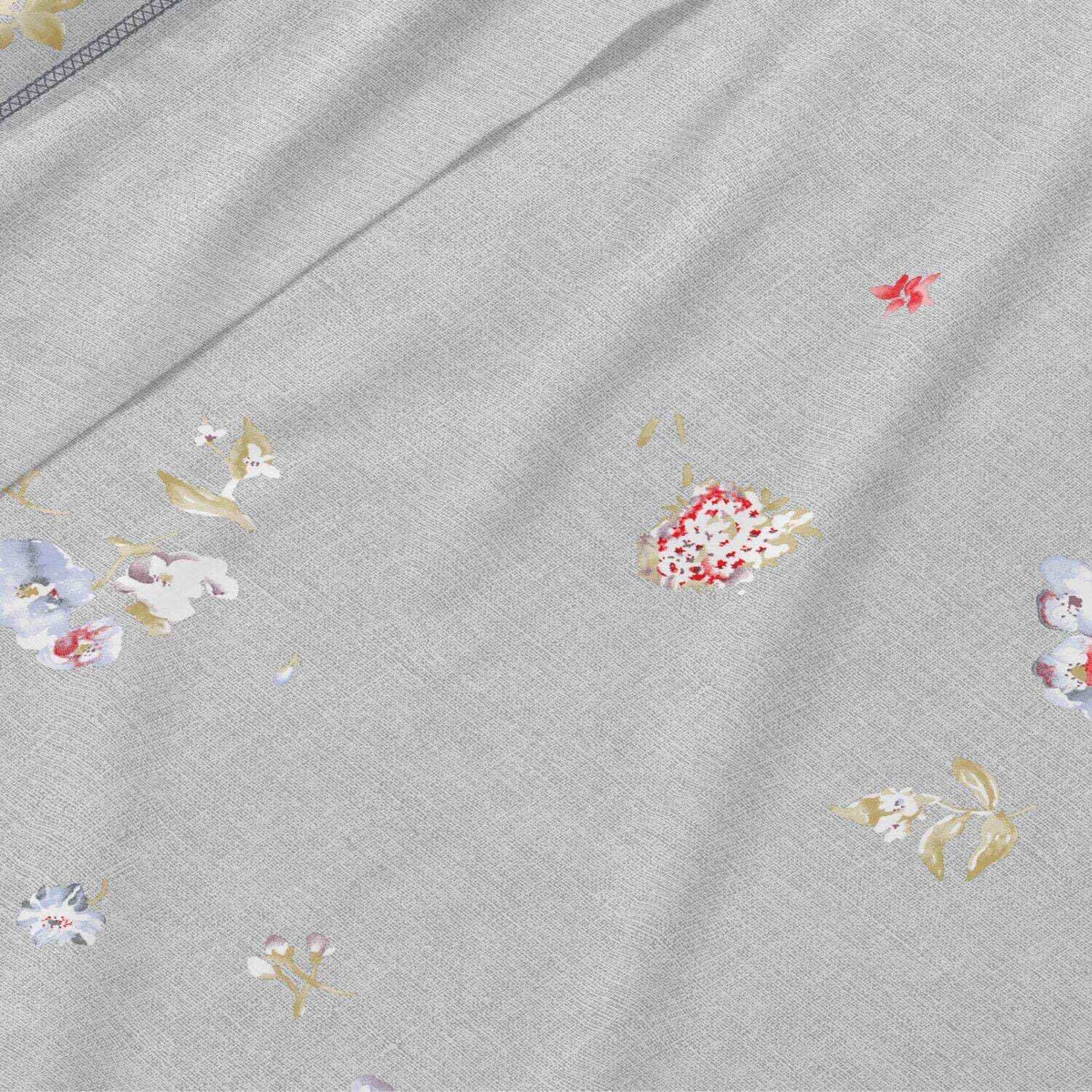 Burrito Blanco | Juego de sábanas Algodón | Cama de 135cm. (+Medidas Disponibles) | Diseño 629 | Color Gris (135x190/200cm.)