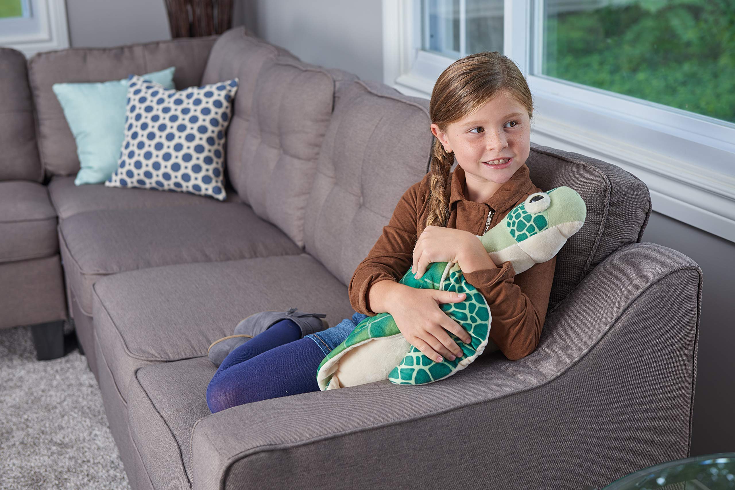 Wild Republic Sea Turtle Plush, Stuffed Animal, Plush Toy, Gifts for Kids, Living Ocean 23 Inches , Green - Image 3