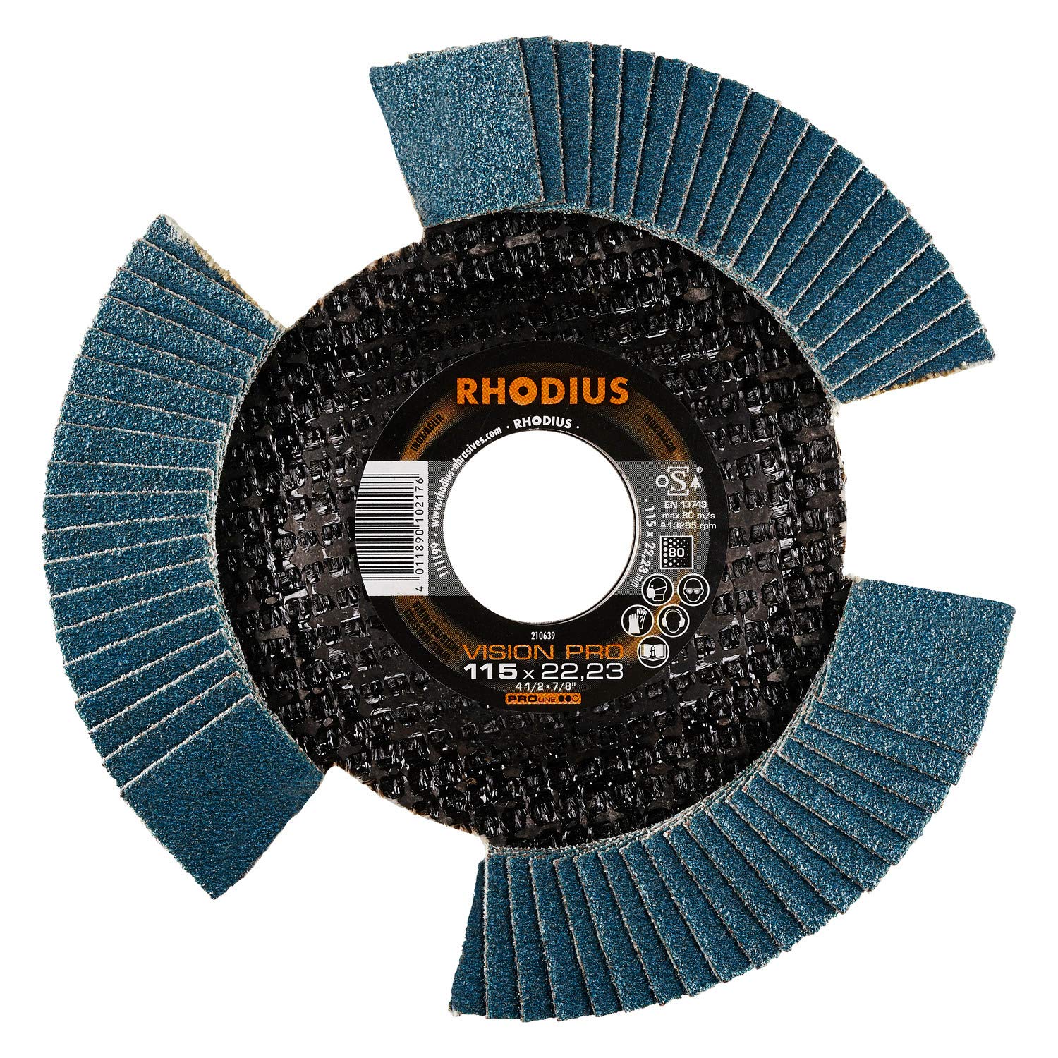 Dapetz 2 Dischi Abrasivi A Lamelle Per Smerigliatrice Angolare – 115 Mm, Grana 40, Ossido Di Alluminio
