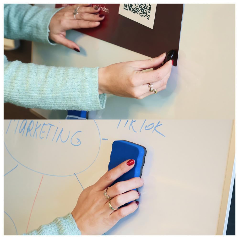 Magnetisches Flipchart Whiteboard - höhenverstellbar - 2in1 Whiteboard & Präsentationstafel