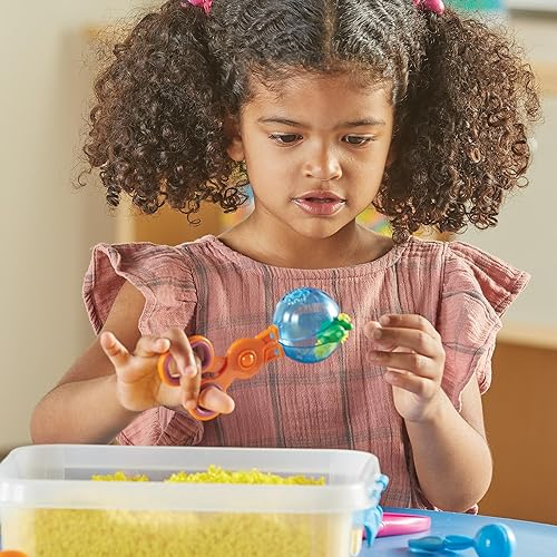 Miniatura 6 de Learning Resources Helping Hands - Juego de herramientas motoras finas para el aula - 24 piezas a partir de 3 años de edad para actividades de