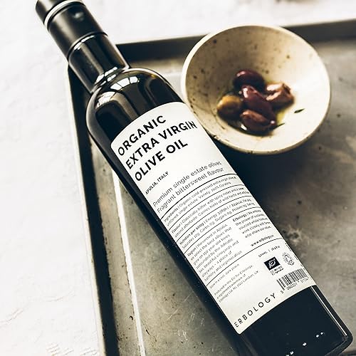 Miniatura 2 de Erbology Aceite de Oliva Virgen Extra Orgánico 17 fl oz – Cosecha temprana – 742 mg/kg Polifenoles – 0.15% de acidez libre – Aceitunas 100% Coratina